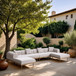 Laguna - 6 Piece 142" Outdoor Patio Modular Sectional