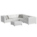Zandara - 5 Piece Modular Set Sectional With Ottoman - Beige