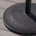 Stylish Concrete Umbrella Base With Iron Support Pole - Black