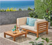 Oana - 3 Piece Love Seat Set With Coffee Table