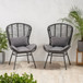 Calypso - Outdoor Chair With Water Resistance Cushion And Iron Frame