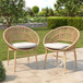 Cyril - Outdoor Papasan Style Dining Chair (Set of 2)