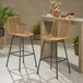 Sawtelle - Outdoor Wicker Barstools (Set of 2)