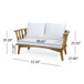 Patio Furniture Set, Outdoor Acacia Wood Patio Club Chair With Table