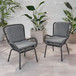 Outdoor Wicker Club Chair With Cushions (Set of 2)