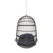 Rustic Hanging Basket Chair With Cushion