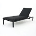Modern Chaise Lounge With Wate Resistant Fabric Cushions
