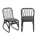 Outdoor Wicker Dining Chairs With Washable Cushion (Set of 2)