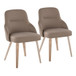 York - Upholstered Chair (Set of 2) - Whitewashed Wood Legs