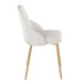 York - Upholstered Chair (Set of 2) - Gold Metal Legs