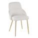 York - Upholstered Chair (Set of 2) - Gold Metal Legs