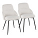 York - Upholstered Chair (Set of 2) - Black Metal Legs