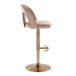Ava - Upholstered Adjustable Barstool (Set of 2) - Gold Base