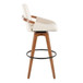 Cosmo - Fixed-Height Barstool - Walnut Bamboo Base