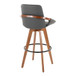 Cosmo - Fixed-Height Barstool - Walnut Bamboo Base