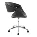 Curvo - Upholstered 5-Star Task Chair - Chrome Metal Base
