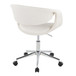 Curvo - Upholstered 5-Star Task Chair - Chrome Metal Base