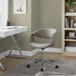 Curvo - Upholstered 5-Star Task Chair - Chrome Metal Base
