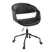 Curvo - Upholstered 4-Star Task Chair - Black Metal Base