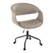 Curvo - Upholstered 4-Star Task Chair - Black Metal Base