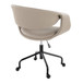 Curvo - Upholstered 4-Star Task Chair - Black Metal Base