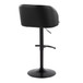 Fran - Adjustable Barstool (Set of 2) - Black Faux Leather