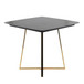 Folia - Dinette Table - Gold Metal
