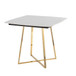 Folia - Dinette Table - Gold Metal