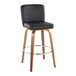 Henry - Fixed-Height XL Barstool (Set of 2) - Walnut Wood