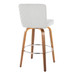 Henry - Fixed-Height XL Barstool (Set of 2) - Walnut Wood