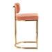 Demi - Fixed-Height Barstool (Set of 2) - Gold Metal Base