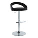 Grotto - Upholstered Adjustable Barstool - Chrome Metal Base
