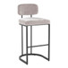 Demi - Fixed-Height Barstool (Set of 2) - Black Metal Base