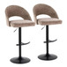Renee - Adjustable Barstool (Set of 2) - Black Base