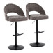 Renee - Adjustable Barstool (Set of 2) - Black Base