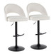 Renee - Adjustable Barstool (Set of 2) - Black Base