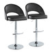 Renee - Adjustable Barstool (Set of 2) - Chrome Base