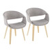 Curvo - Upholstered Chair (Set of 2) - Natural Wood Legs