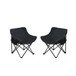 Portable Folding Camping Chairs With Carry Bag (Set of 2)