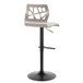 Folia - Adjustable Barstool - Light Gray Wood