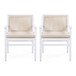 Outdoor Acacia Wood Patio Dining Armchair (Set of 2)