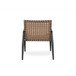 Outdoor Chat Set, 2 Chairs & Side Table - Black / Brown