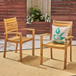 Outdoor Dining Chair, Stacking Design For Patio
