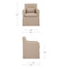 Lydia - Outdoor Slipcover Dining Chair - Light Brown