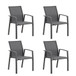 Patio Stackable Dining Chairs (Set of 4)