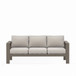 All-Weather Patio Sofa With Cushions, 3 Seat Outdoor Couch
