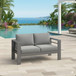 All-Weather Patio Loveseat With Thick Cushions
