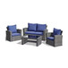 Modern Patio Set With Table And Cushions
