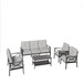 Patio Furniture Set & Coffee Table And Cushions For Backyard
