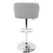 Campania - Adjustable Barstool With Swivel - Light Gray